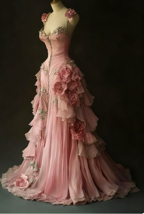 Delicate A Line Flower Straps Chiffon Sweetheart Floral Applique Long Prom Dress,Evening Dress GG1059