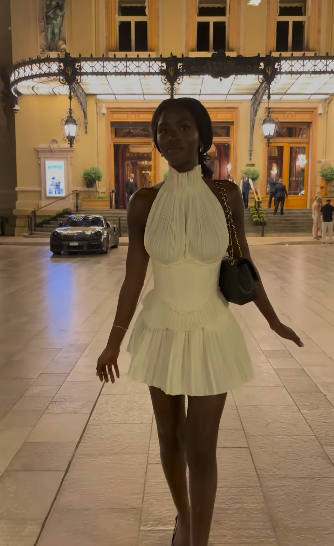 Chic A Line High Collar Chiffon Corset Short Prom Dress,Homecoming Dress,Evening Dress GG1230