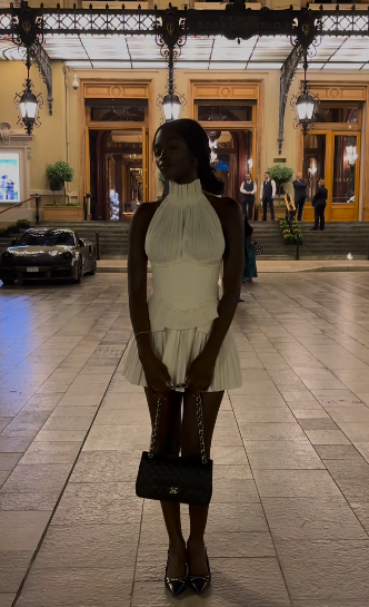 Chic A Line High Collar Chiffon Corset Short Prom Dress,Homecoming Dress,Evening Dress GG1230