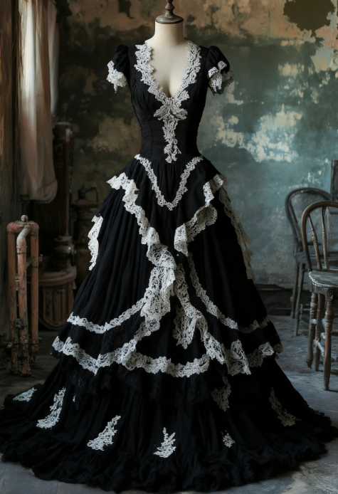 Chic A Line Lace V Neck Ivory Tulle Applique Long Prom Dress,Wedding Dress,Evening Dress GG1320