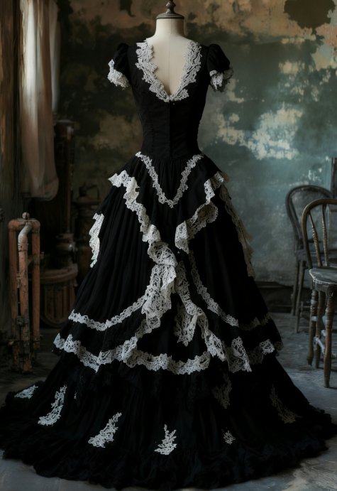 Chic A Line Lace V Neck Ivory Tulle Applique Long Prom Dress,Wedding Dress,Evening Dress GG1320