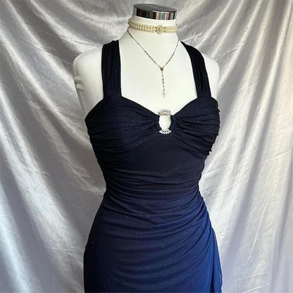 Pretty Mermaid Sweetheart Chiffon Beaded Pleated Long Prom Dress,Evening Dress GG1646