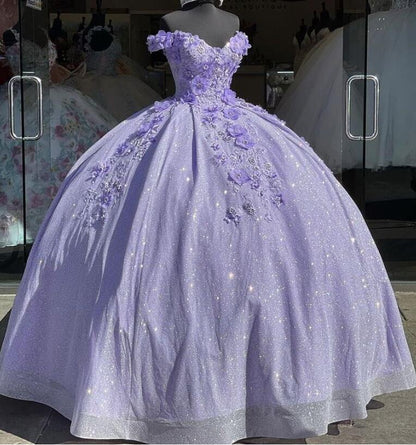 Stunning Ball Gown Off The Shoulder Satin Tulle Sequin Applique Long Prom Dress,Party Dress,Evening Dress GG2318