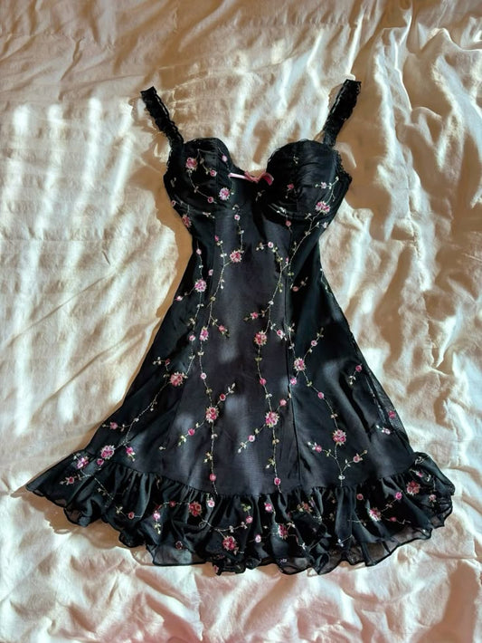 Black A Line Spaghetti Straps Chifffon Applique Short Prom Dress,Homecoming Dress,Birthday Dress GG3270