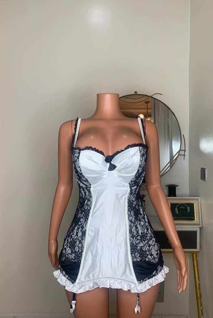 Chic A Line Spaghetti Straps Satin Lace Short Prom Dress,Homecoming Dress,Birthday Dress GG3464