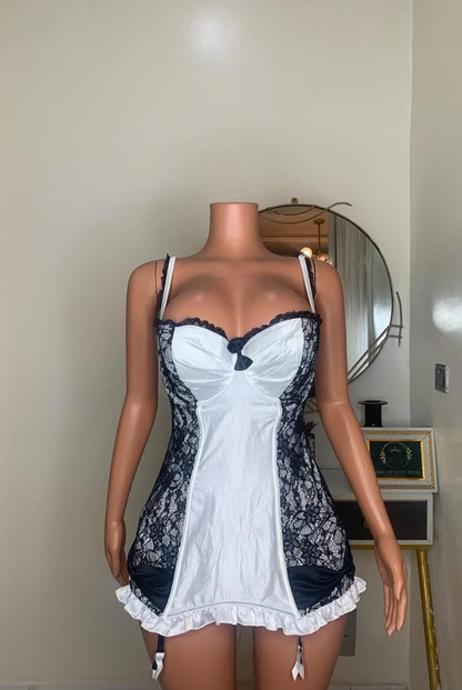 Chic A Line Spaghetti Straps Satin Lace Short Prom Dress,Homecoming Dress,Birthday Dress GG3464