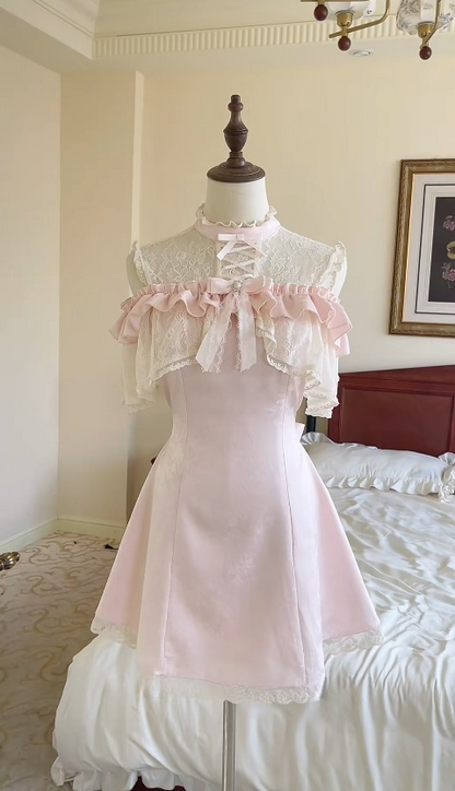 Sweet 16th A Line Satin Lace Short Homecoming Dress,Summer Birthday Dress GG3723