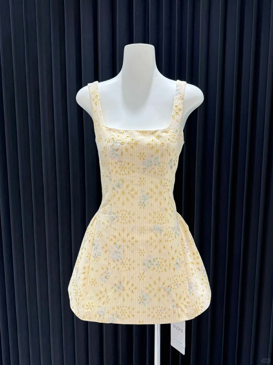 Cute A Line Square Satin Short Homecoming Dress,Vacation Dress,Summer 17th Birthday Dress GG4677