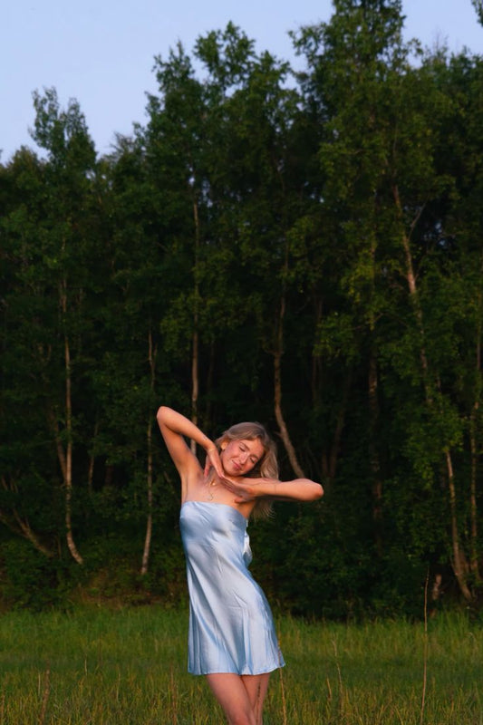 Pretty Pale Blue A Line Strapless Satin Short Homecoming Dress,Vacation Dress,Summer 17th Birthday Dress GG5004