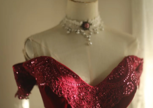 Charming Mermaid Burgundy Off The Shoulder Satin Lace Without Sleeves Long Prom Dress,Evening Dress GG5633