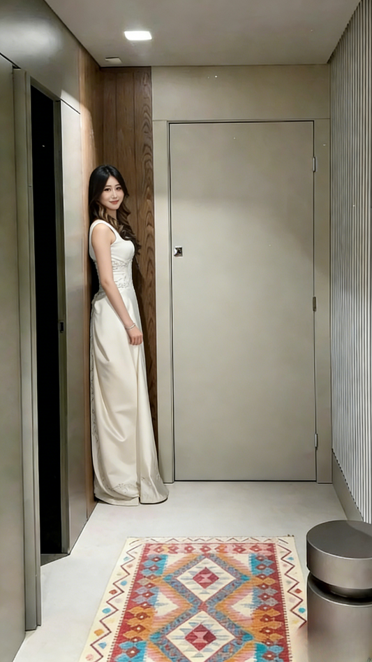 Elegant A Line Satin Without Sleeves Long Prom Dress,Evening Dress GG5647