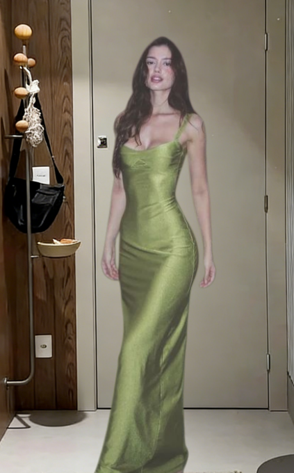 Formal Mermaid Spaghetti Straps Satin Long Prom Dress,Evening Dress GG5718