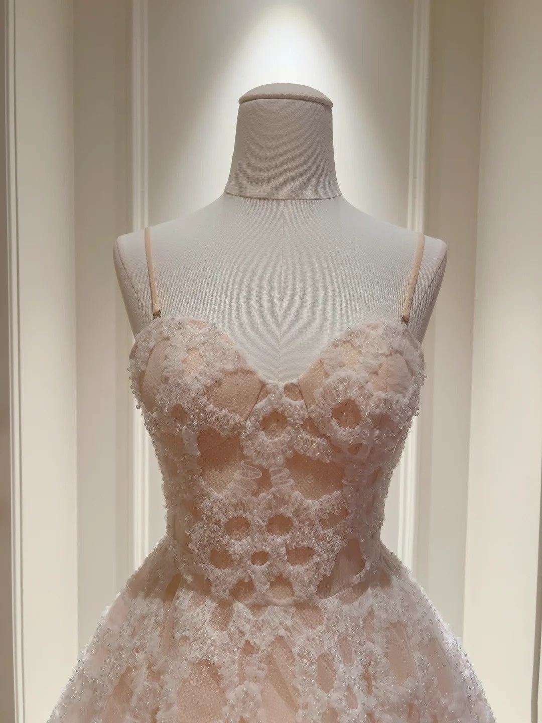 Sweet Spaghetti Straps Light Pink Homecoming Dress Beads Tassel Birthday Dress A-Line Mini Dress GG5838