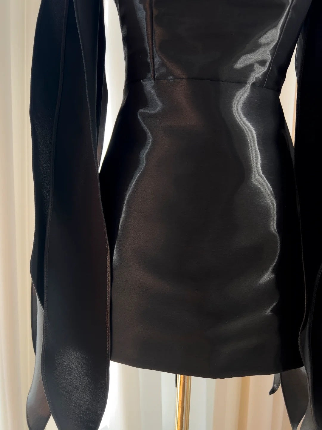 Sexy Spaghetti Straps Homecoming Dress Black Satin A-Line Birthday Dress GG5870