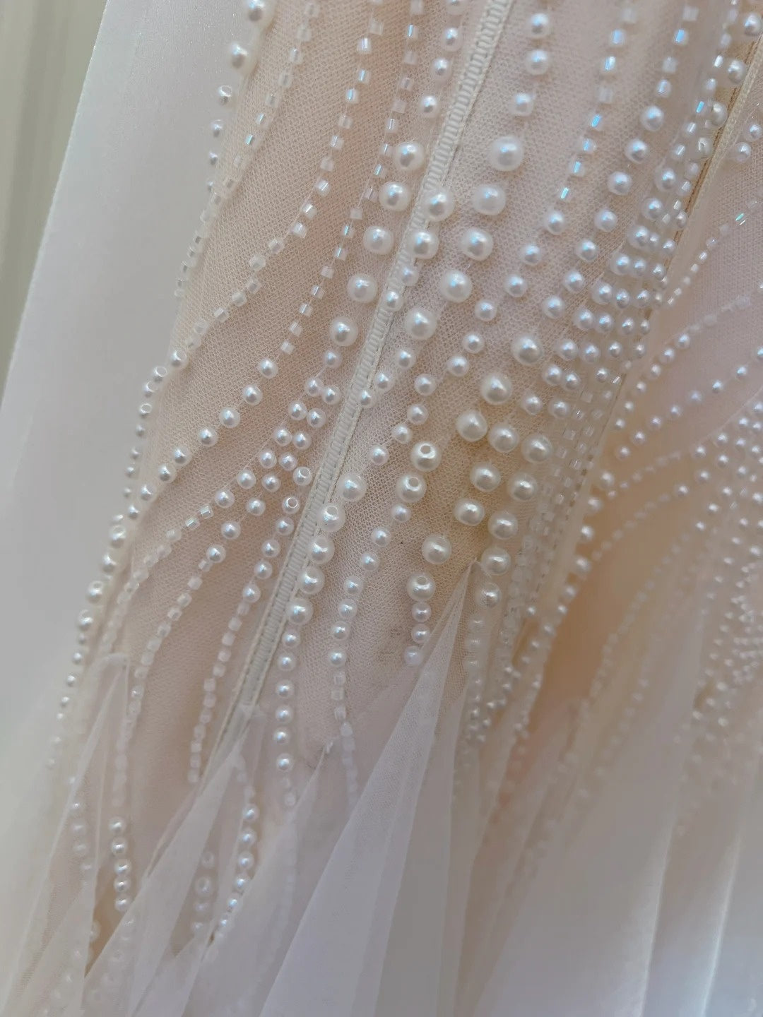 Elegant Spaghetti Straps Pink Prom Dress   Beading Tulle Mermaid Long Evening Dress GG5877