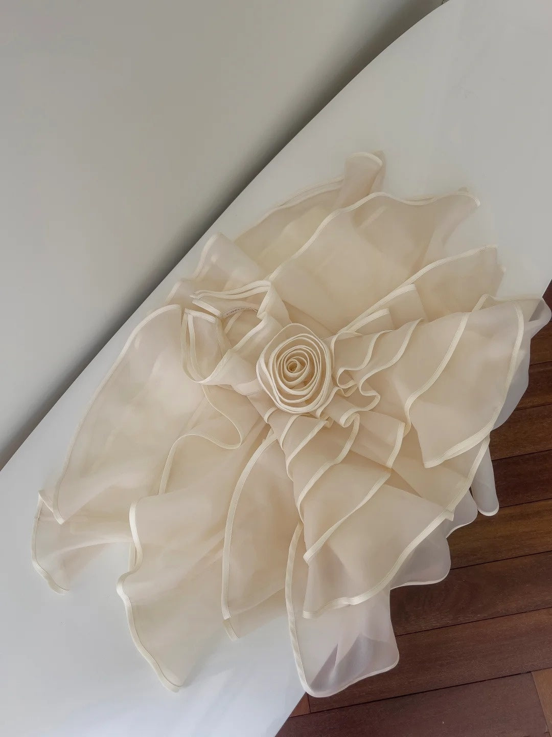 Romantic Tiered Homecoming Dress 3D Flower Birthday Dress Halter A-Line Mini Dress GG5901