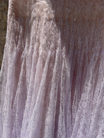 Dreamy Light Purple Prom Dress Sequins Tulle A-Line Evening Dress GG5907
