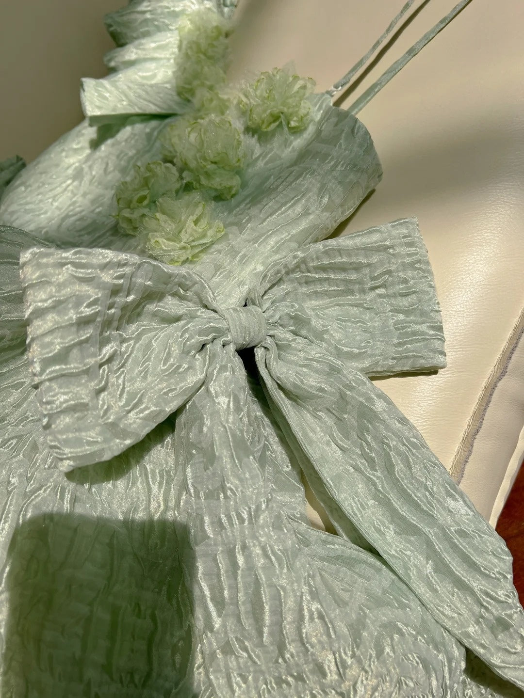 Romantic Green Homecoming Dress Ruffles Appliques A-Line Birthday Dress GG5936