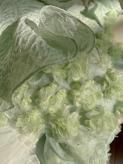 Romantic Green Homecoming Dress Ruffles Appliques A-Line Birthday Dress GG5936