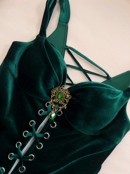 Modern Sweetheart Dark Green Prom Dress Velvet Sheath Evening Dress GG5950