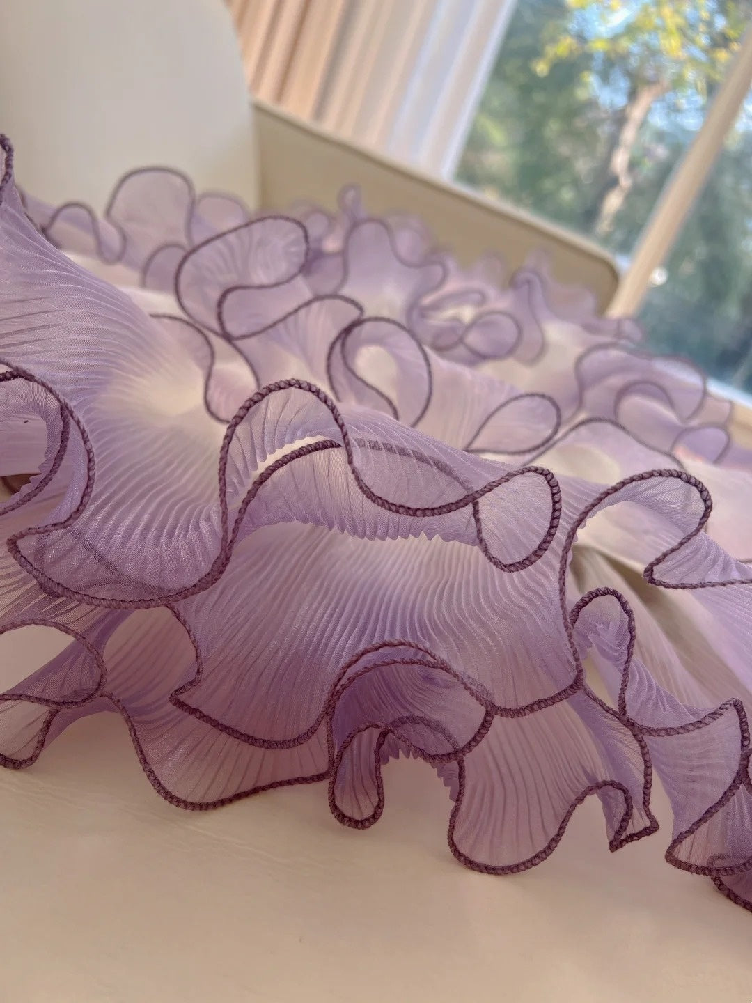 Unique Tiered Gradient Purple Homecoming Dress Strapless Pleated A-Line Birthday Dress GG5972
