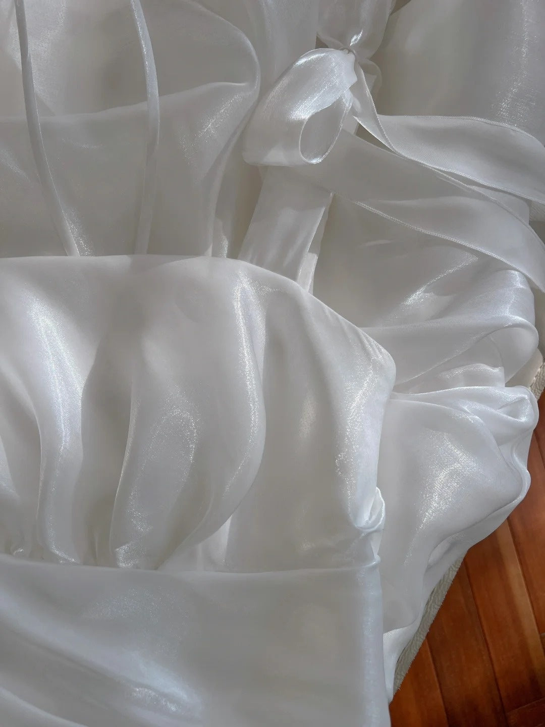 Chic Spaghetti Straps White Homecoming Dress Satin Birthday Dress GG5974