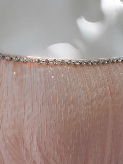 Unique Short Sleeve Blush Homecoming Dress Beaded A-Line Birthday Dress GG6035
