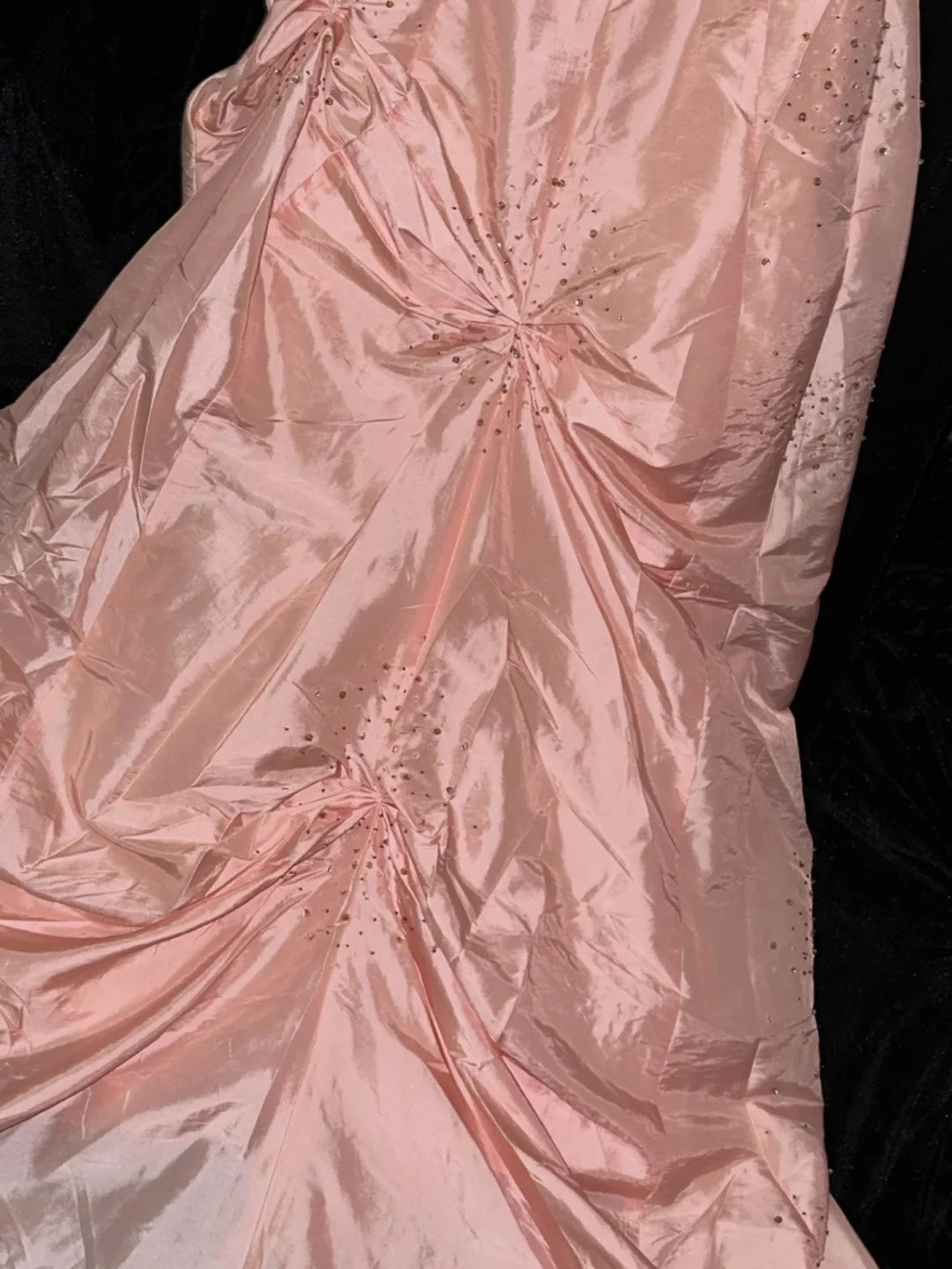Fascinating Strapless Prom Dress Pink Beads A-Line Evening Dress GG6131