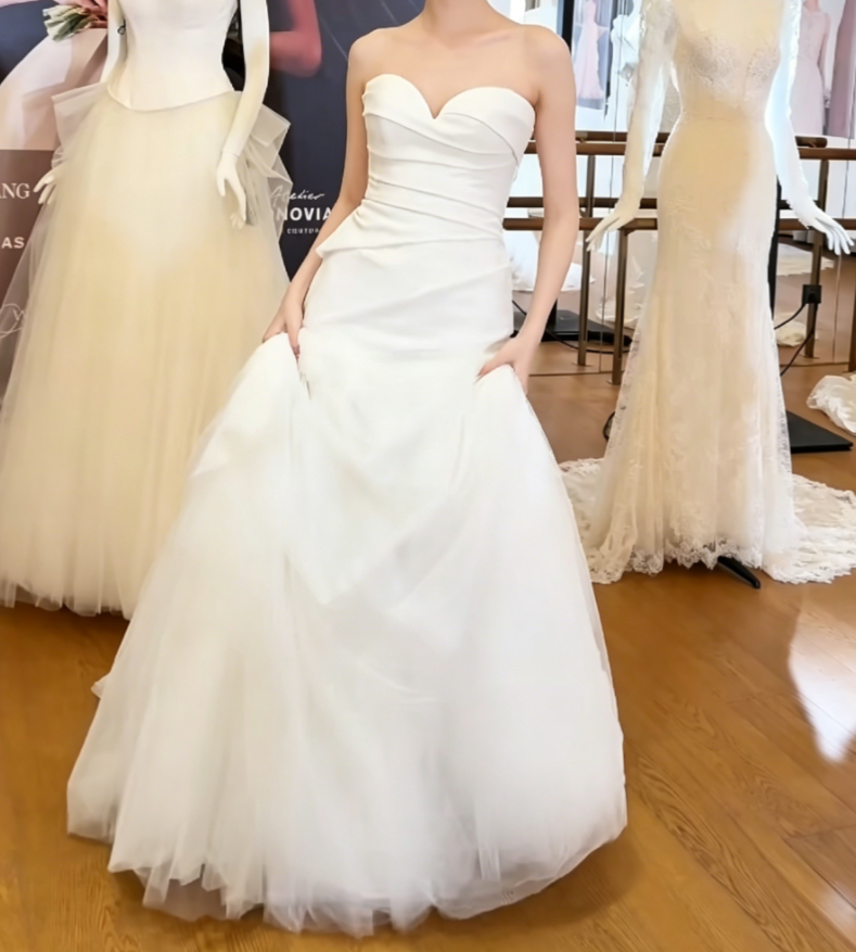 Charming Sweetheart Neck Wedding Dress Tulle Mermaid Bridal Dress GG6401