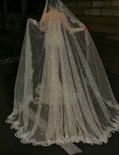 Glittering Strapless Beaded Wedding Dress Rhinestones Mermiad Bridal Dress GG6503
