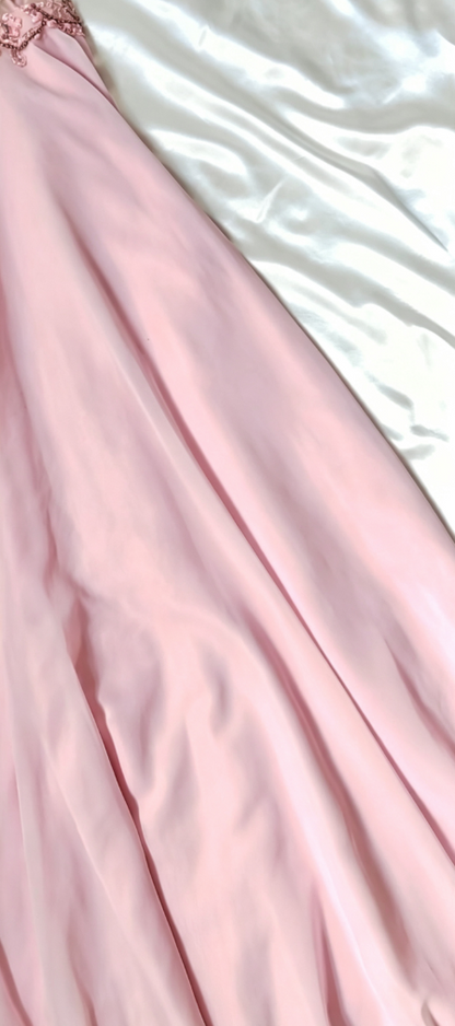 Lovely Halter Neck Beading Prom Dress Pink A-Line Formal Dress GG6824