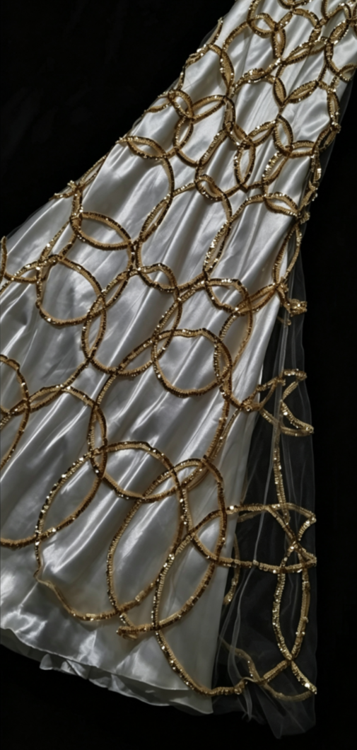 Sparkling Halter Neck Beading Prom Dress Sequins A-Line Formal Dress GG6826