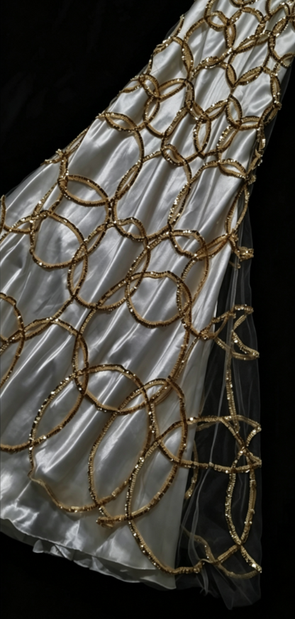 Sparkling Halter Neck Beading Prom Dress Sequins A-Line Formal Dress GG6826