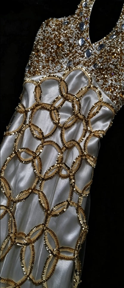 Sparkling Halter Neck Beading Prom Dress Sequins A-Line Formal Dress GG6826