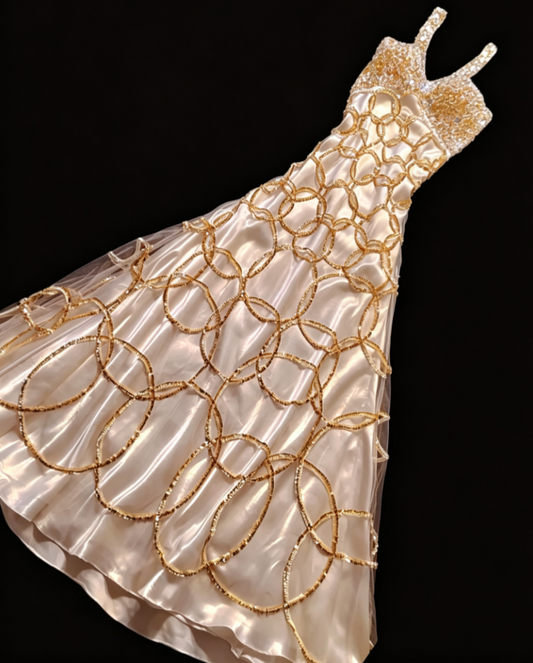 Sparkling Halter Neck Beading Prom Dress Sequins A-Line Formal Dress GG6826