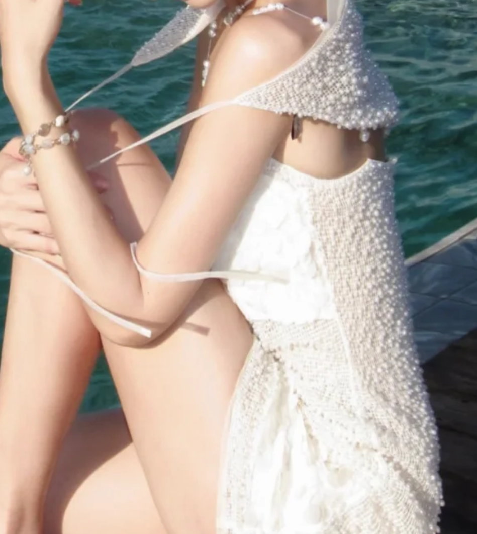 Charming Beads White Homecoming Dress Spaghetti Straps Sheath Birthday Dress GG7040