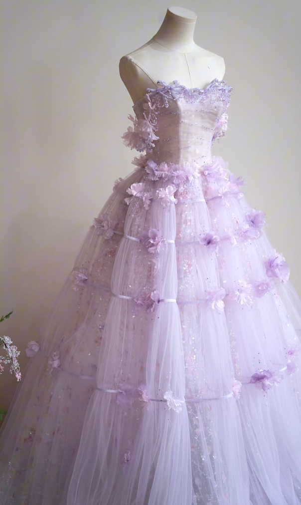 Charming Off-Shoulder Purple Prom Dress Appliques Sequins A-Line Formal Dress GG7162