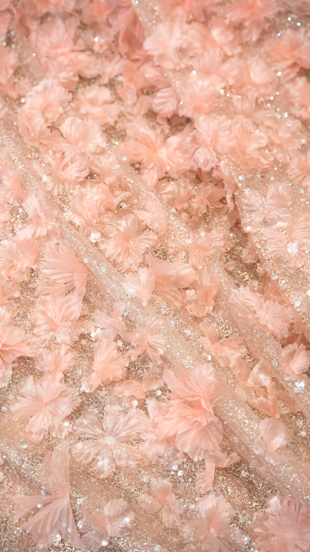 Glam Sweetheart Neck Pink Prom Dress Appliques Sequins Tulle A-Line Formal Dress GG7188