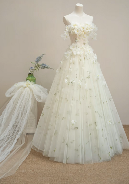 Attractive Off-Shoulder Pastel Green Prom Dress Sequins Appliques A-Line Formal Dress GG7206