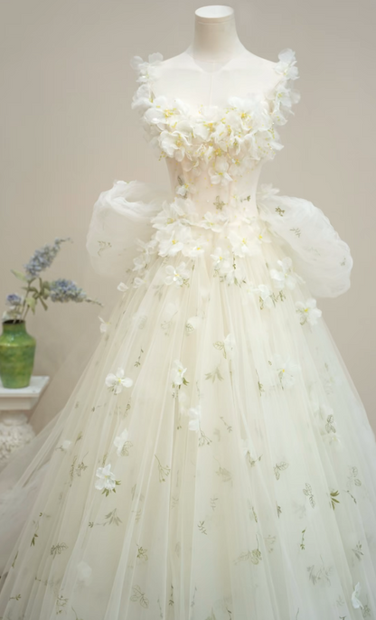 Attractive Off-Shoulder Pastel Green Prom Dress Sequins Appliques A-Line Formal Dress GG7206