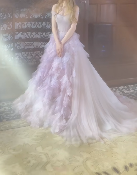 Ethereal Off-Shoulder Purple Prom Dress Appliques Sequins A-Line Evening Dress GG7301