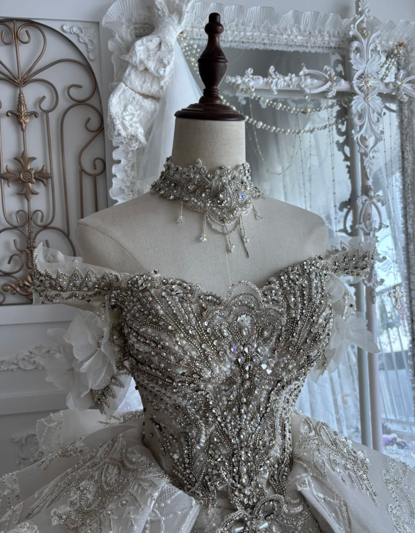 Trendy Off-Shoulder White Homecoming Dress Sequins Beaded A-Line Birthday Dress GG7392