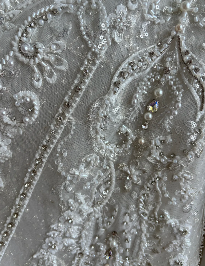 Gorgeous Strapless White Homecoming Dress Sequins Beaded A-Line Birthday Dress GG7401