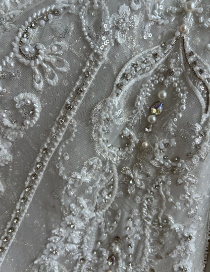 Gorgeous Strapless White Homecoming Dress Sequins Beaded A-Line Birthday Dress GG7401