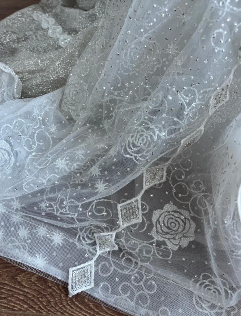 Glittering Off-Shoulder Wedding Dress Beading Mermaid Bridal Dress GG7415