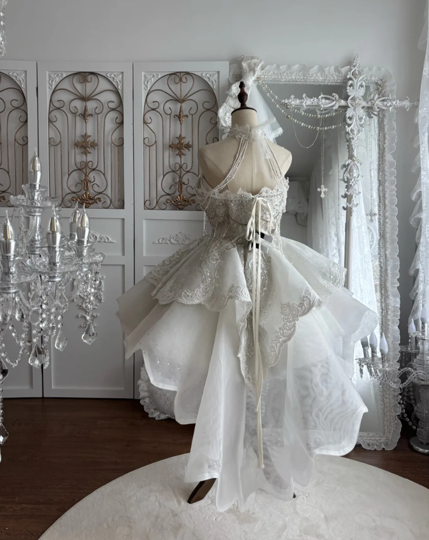 Exquisite Off-Shoulder Homecoming Dress White Beading A-Line Birthday Dress GG7456