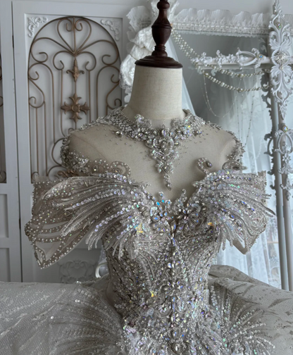 Elegant Off-Shoulder Homecoming Dress White Beading A-Line Birthday Dress GG7473