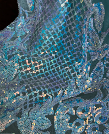 Charming Sweetheart Mint Green Prom Dress Sequins Beading Mermaid Evening Dress GG7477