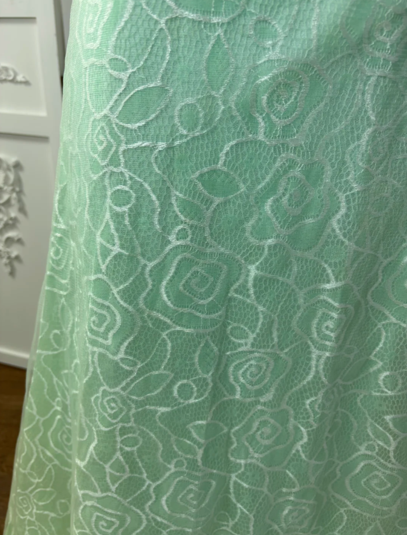 Vintage Halter Neck Lace Green Prom Dress Beading Backless A-Line Evening Dress GG7565