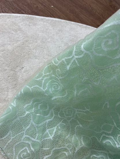 Vintage Halter Neck Lace Green Prom Dress Beading Backless A-Line Evening Dress GG7565